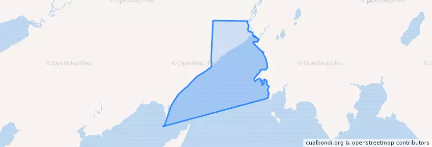 Mapa de ubicacion de Togiak.