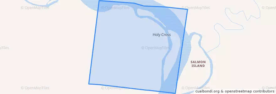 Mapa de ubicacion de Holy Cross.