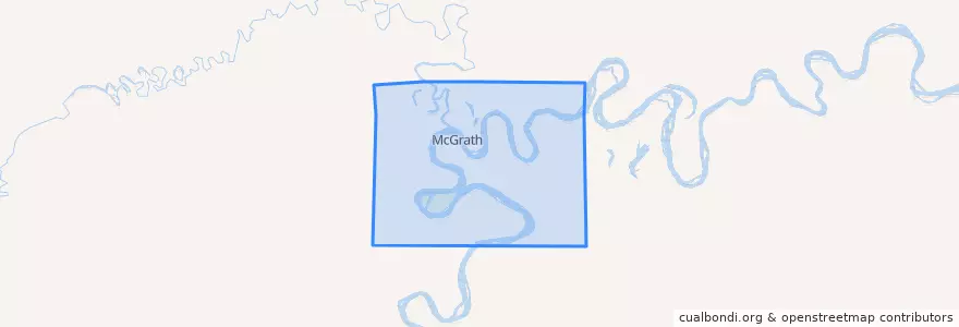 Mapa de ubicacion de McGrath.
