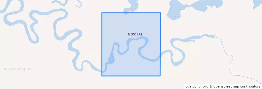 Mapa de ubicacion de Nikolai.