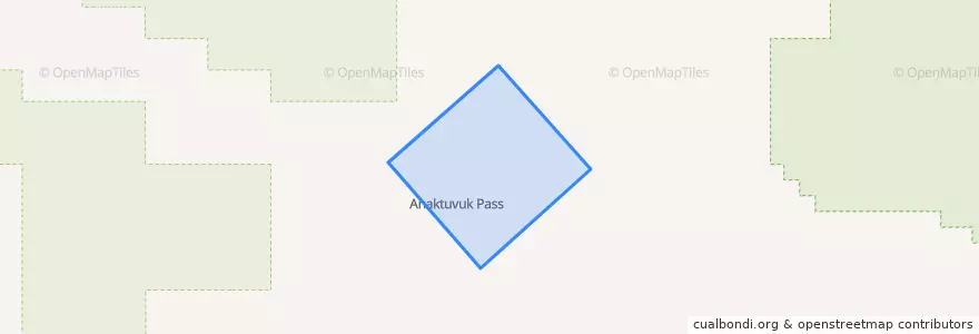 Mapa de ubicacion de Anaktuvuk Pass.