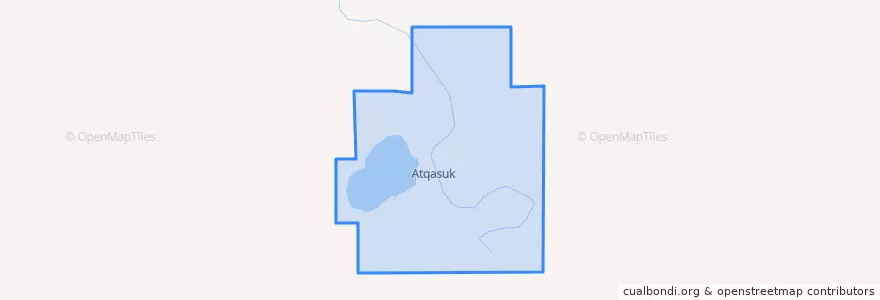 Mapa de ubicacion de Atqasuk.