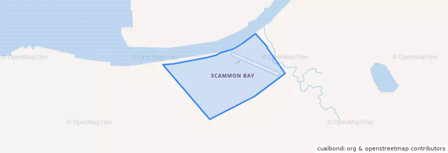 Mapa de ubicacion de Scammon Bay.