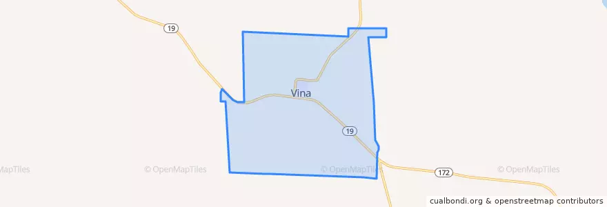 Mapa de ubicacion de Vina.