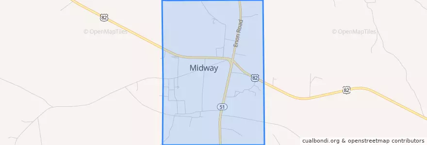 Mapa de ubicacion de Midway.