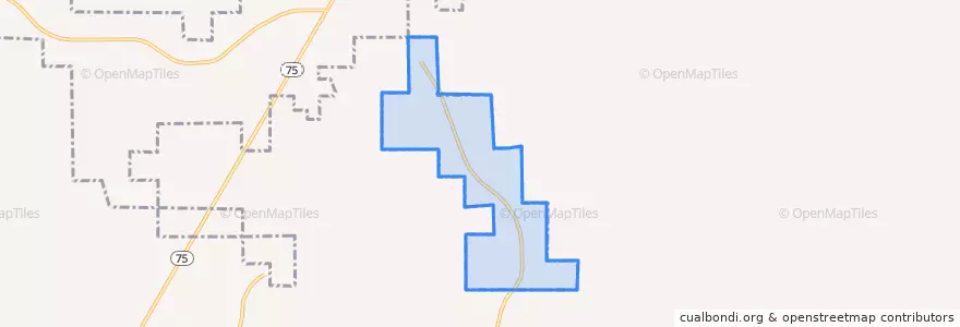 Mapa de ubicacion de Sylvania.