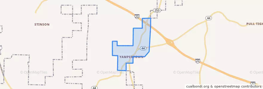 Mapa de ubicacion de Twin.