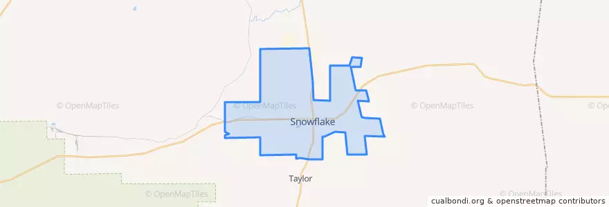 Mapa de ubicacion de Snowflake.