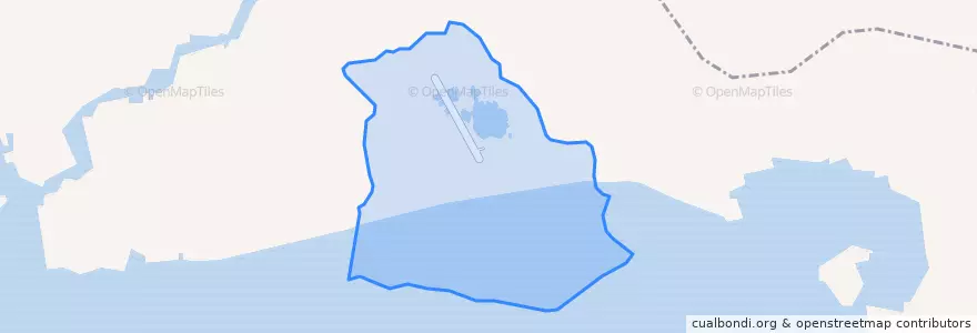 Mapa de ubicacion de Newtok.