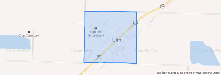 Mapa de ubicacion de Ulm.