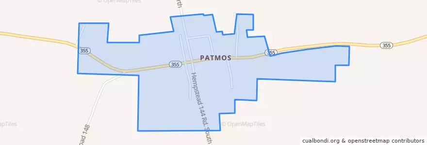 Mapa de ubicacion de Patmos.