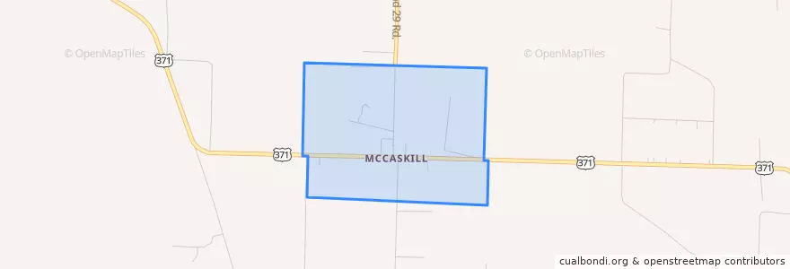 Mapa de ubicacion de McCaskill.