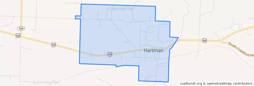 Mapa de ubicacion de Хартман.