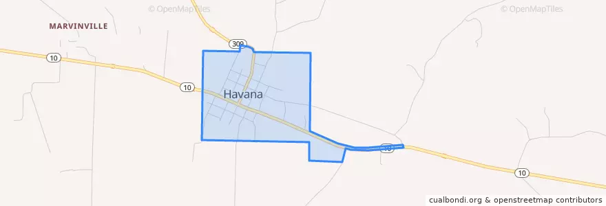 Mapa de ubicacion de Гавана.