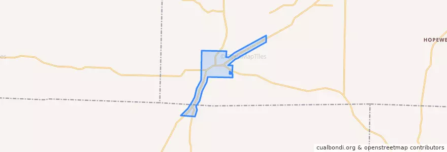 Mapa de ubicacion de Quitman.