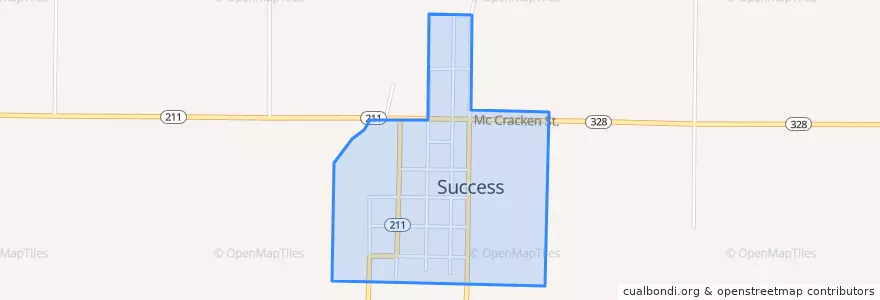 Mapa de ubicacion de Success.
