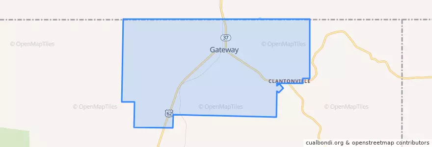 Mapa de ubicacion de Gateway.