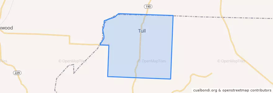 Mapa de ubicacion de Tull.