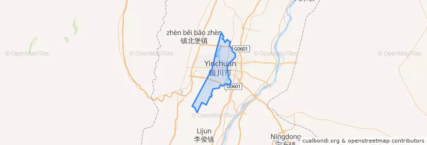 Mapa de ubicacion de 金凤区.
