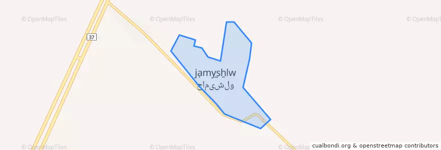 Mapa de ubicacion de جامیشلو.