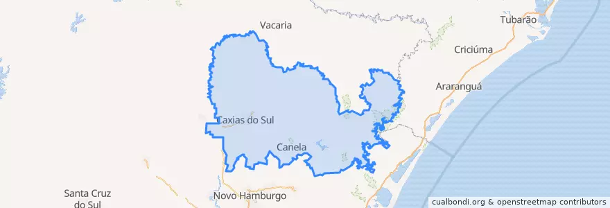 Mapa de ubicacion de Região Geográfica Imediata de Caxias do Sul.