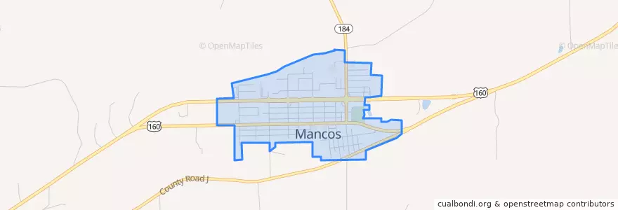 Mapa de ubicacion de Mancos.