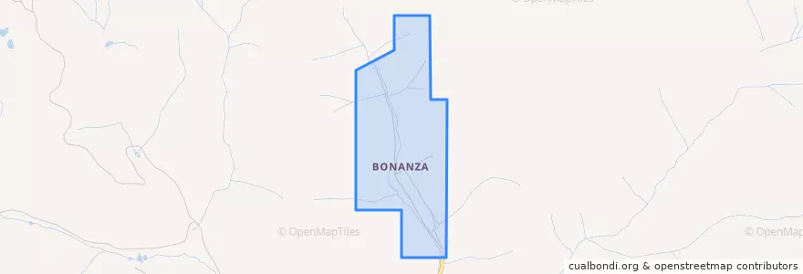 Mapa de ubicacion de Bonanza.