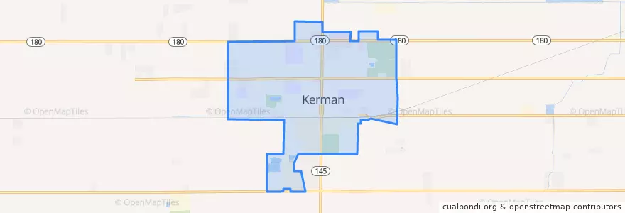 Mapa de ubicacion de Kerman.