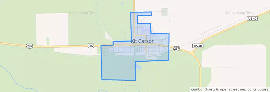 Mapa de ubicacion de Kit Carson.