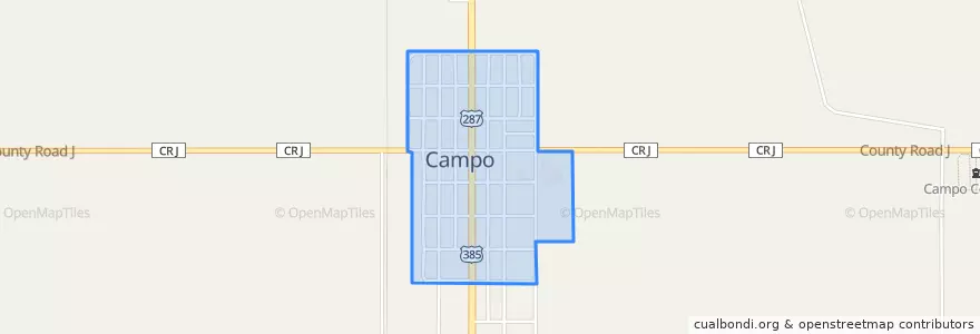 Mapa de ubicacion de Campo.