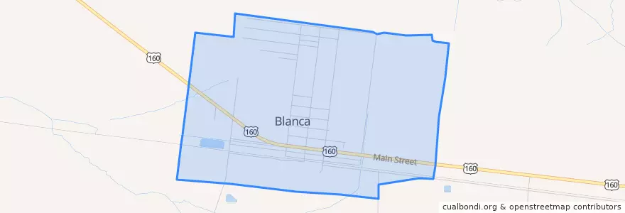 Mapa de ubicacion de Blanca.