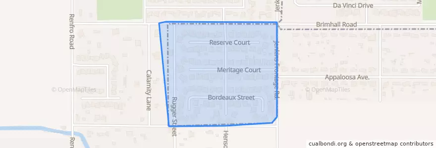 Mapa de ubicacion de Bakersfield.
