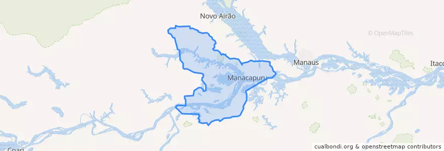 Mapa de ubicacion de Manacapuru.