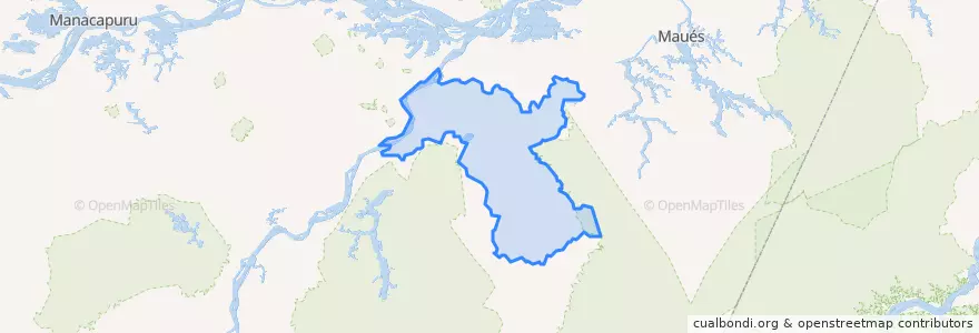 Mapa de ubicacion de Nova Olinda do Norte.