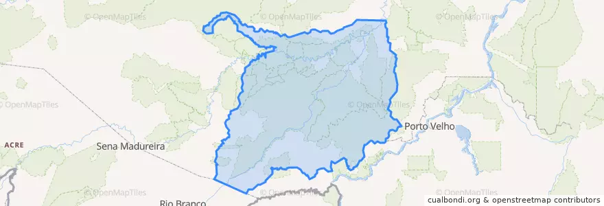 Mapa de ubicacion de Lábrea.