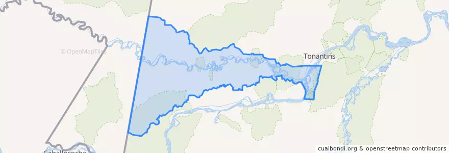 Mapa de ubicacion de Santo Antônio do Içá.