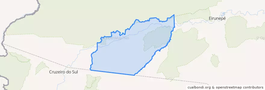 Mapa de ubicacion de Ipixuna.
