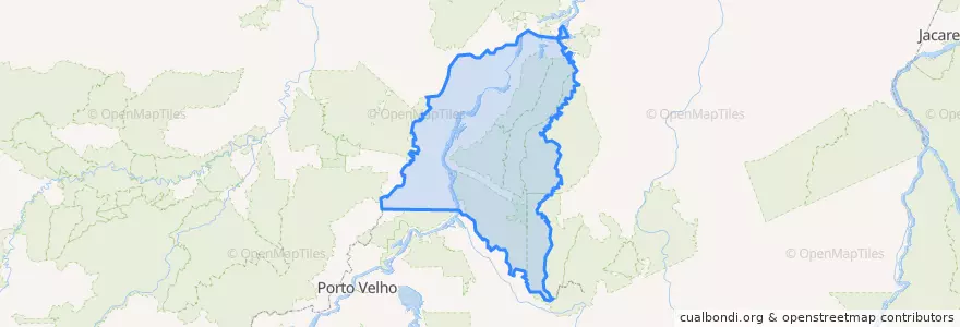 Mapa de ubicacion de Humaitá.