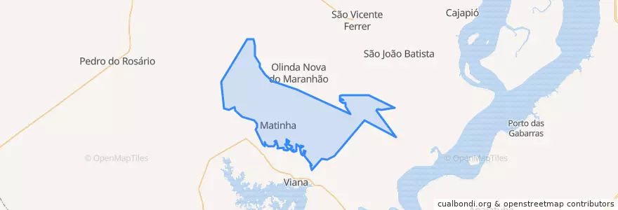 Mapa de ubicacion de Matinha.
