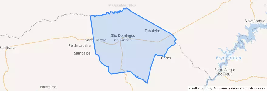 Mapa de ubicacion de São Domingos do Azeitão.