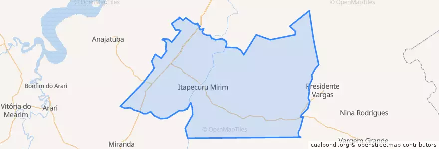 Mapa de ubicacion de Итапикуру-Мирин.
