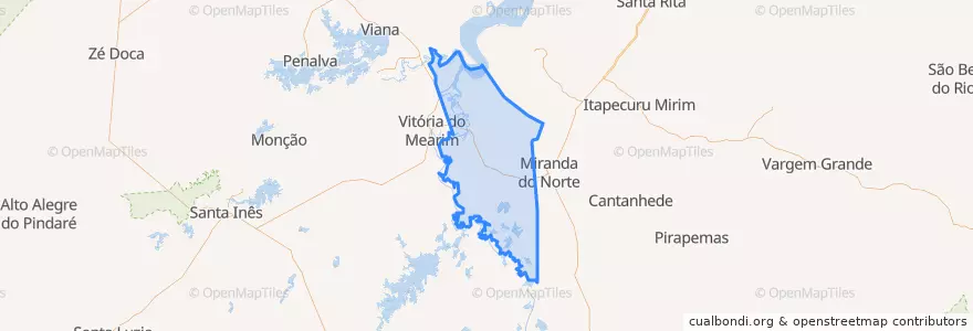 Mapa de ubicacion de Arari.