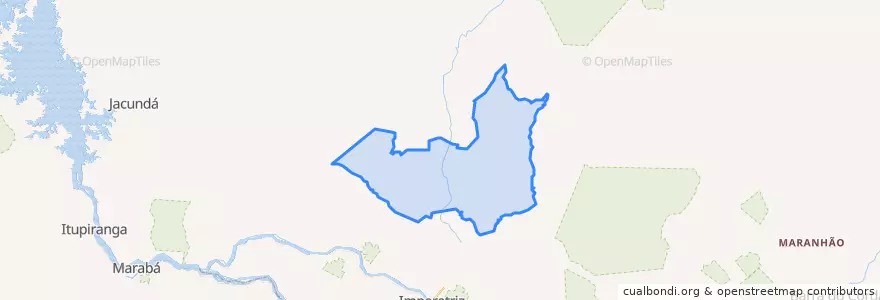 Mapa de ubicacion de Açailândia.