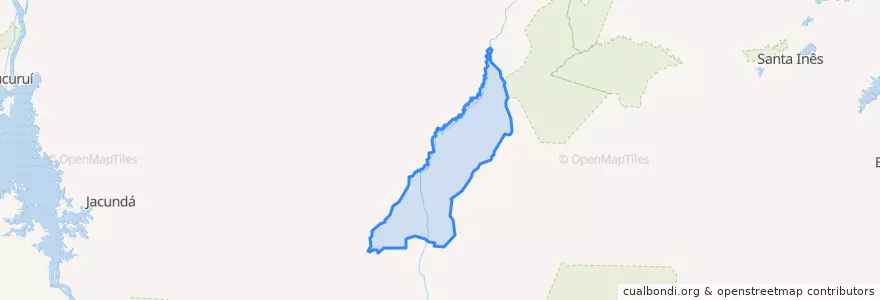 Mapa de ubicacion de Itinga do Maranhão.