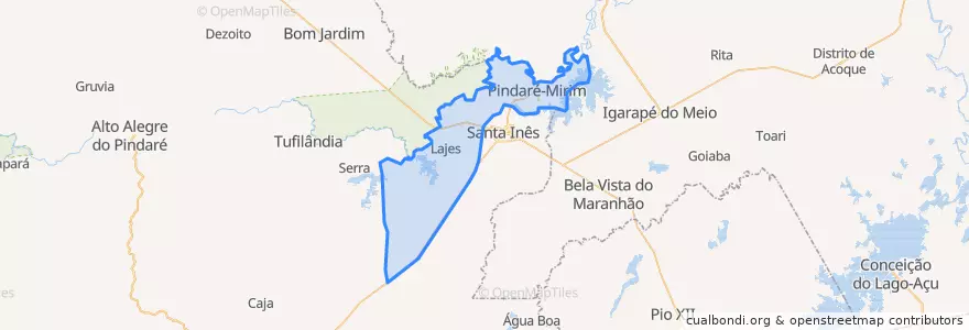 Mapa de ubicacion de Pindaré-Mirim.