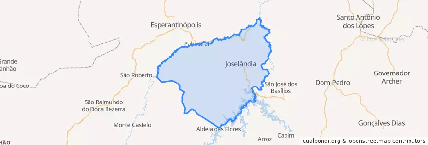 Mapa de ubicacion de Joselândia.