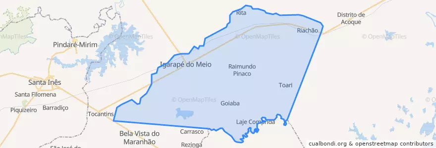 Mapa de ubicacion de Igarapé do Meio.