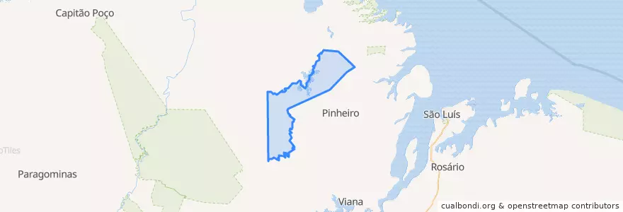 Mapa de ubicacion de Santa Helena.
