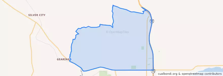 Mapa de ubicacion de Helena Valley Northwest.