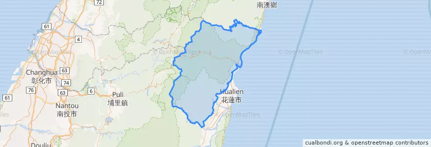 Mapa de ubicacion de 秀林鄉.
